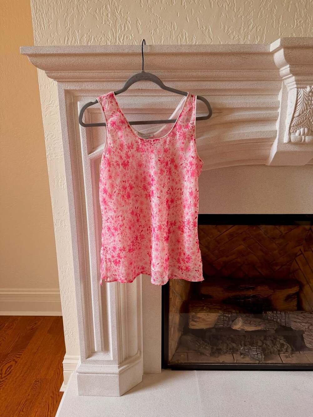 Morgan Taylor Intimates Pink Floral Sleeveless Tank Top